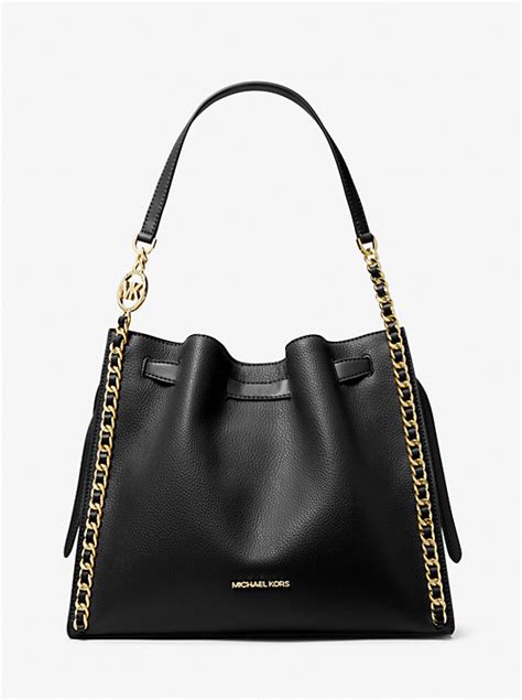 michael kors chain purse|mina large chain shoulder bag.